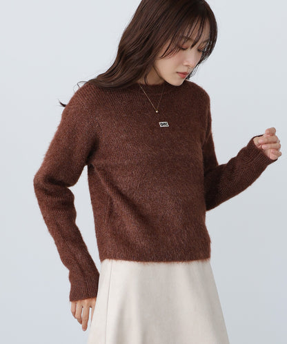 シャギーシャイニーニット