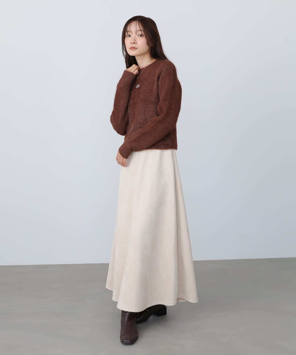 シャギーシャイニーニット