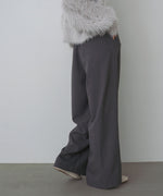 フロントワイドタックネップ入ワイドパンツ