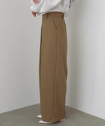 フロントワイドタックネップ入ワイドパンツ