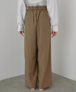 フロントワイドタックネップ入ワイドパンツ