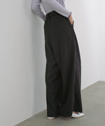 フロントワイドタックネップ入ワイドパンツ