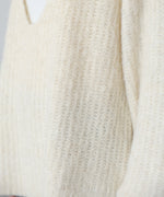 ワイドＶネックルーズニットプルオーバー