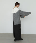 ワイドＶネックルーズニットプルオーバー