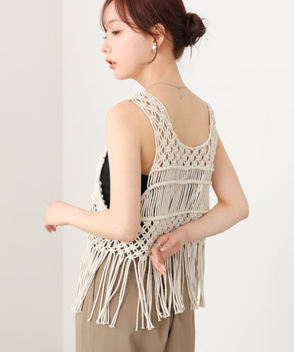 マクラメベスト