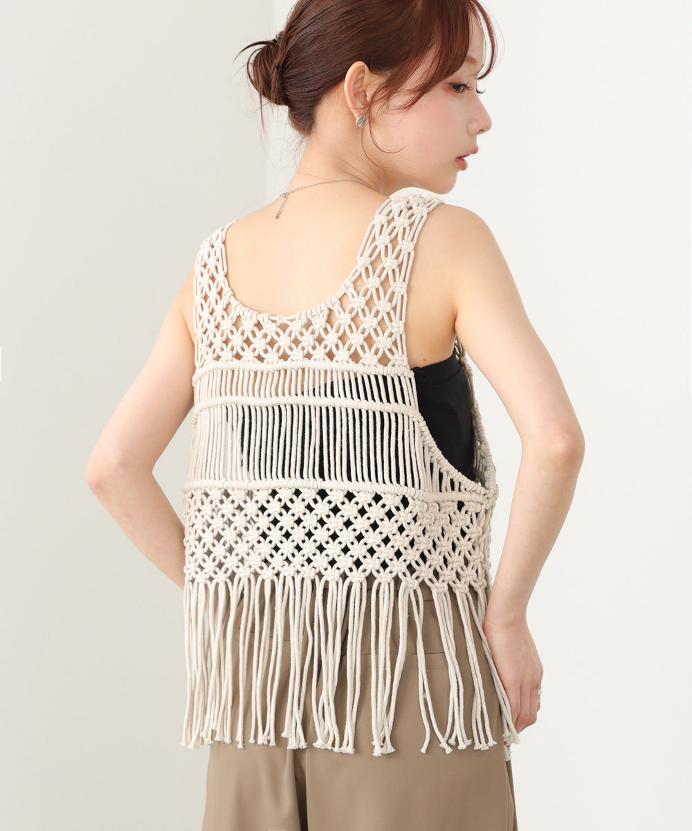 マクラメベスト