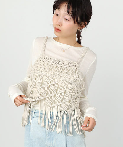 マクラメベスト