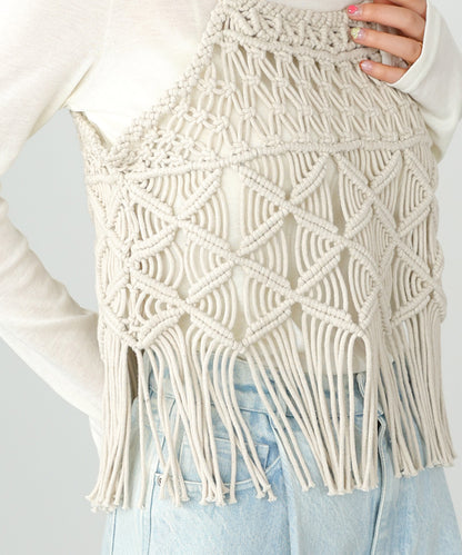 マクラメベスト