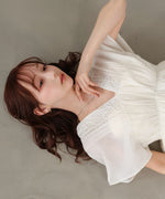 【選べるサイズ展開】テープ刺繍ピンタックレースワンピース