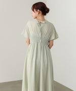 【選べるサイズ展開】テープ刺繍ピンタックレースワンピース