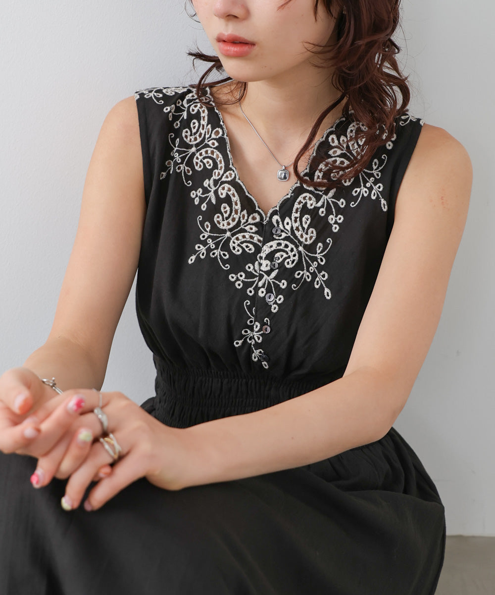 VivienneWestwood スカラップ刺繍ワンピース 選べるサイズ展開】スカラップ刺繍ウエストギャザーワンピース – Bab