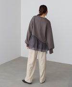 【2026SS】ペプラムオーガンジーポンチトップス