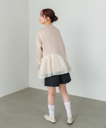 【2026SS】ペプラムオーガンジーポンチトップス