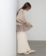 ペプラムオーガンジーポンチトップス