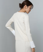 【2026SS】リブシャツ袖ニットカーディガン＋リブニットワンピース