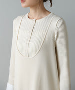 【2026SS】リブシャツ袖ニットカーディガン＋リブニットワンピース