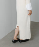 【2026SS】リブシャツ袖ニットカーディガン＋リブニットワンピース