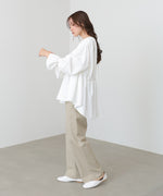 キャンディースリーブギャザーブラウス