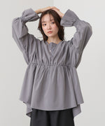 キャンディースリーブギャザーブラウス