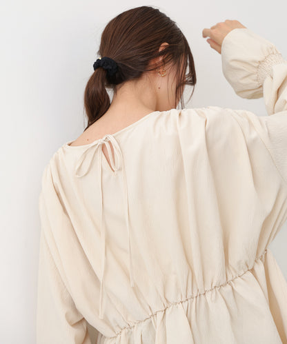 キャンディースリーブギャザーブラウス