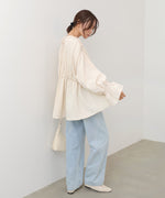 キャンディースリーブギャザーブラウス