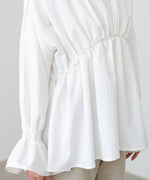 キャンディースリーブギャザーブラウス
