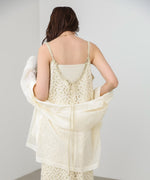 刺繍フラワーキャミワンピース