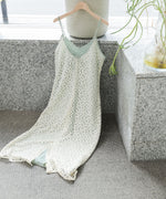 刺繍フラワーキャミワンピース