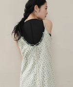 刺繍フラワーキャミワンピース