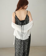 刺繍フラワーキャミワンピース