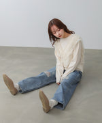 前後2WAYフリルチュールベスト＋ベーシックカットソー