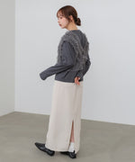 前後2WAYフリルチュールベスト＋ベーシックカットソー