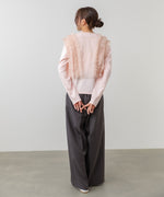 前後2WAYフリルチュールベスト＋ベーシックカットソー