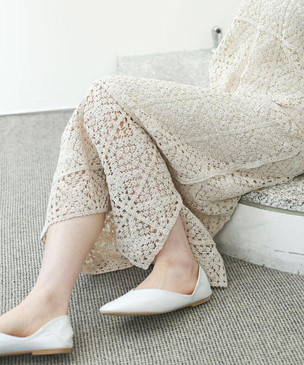 クロシェロングワンピース