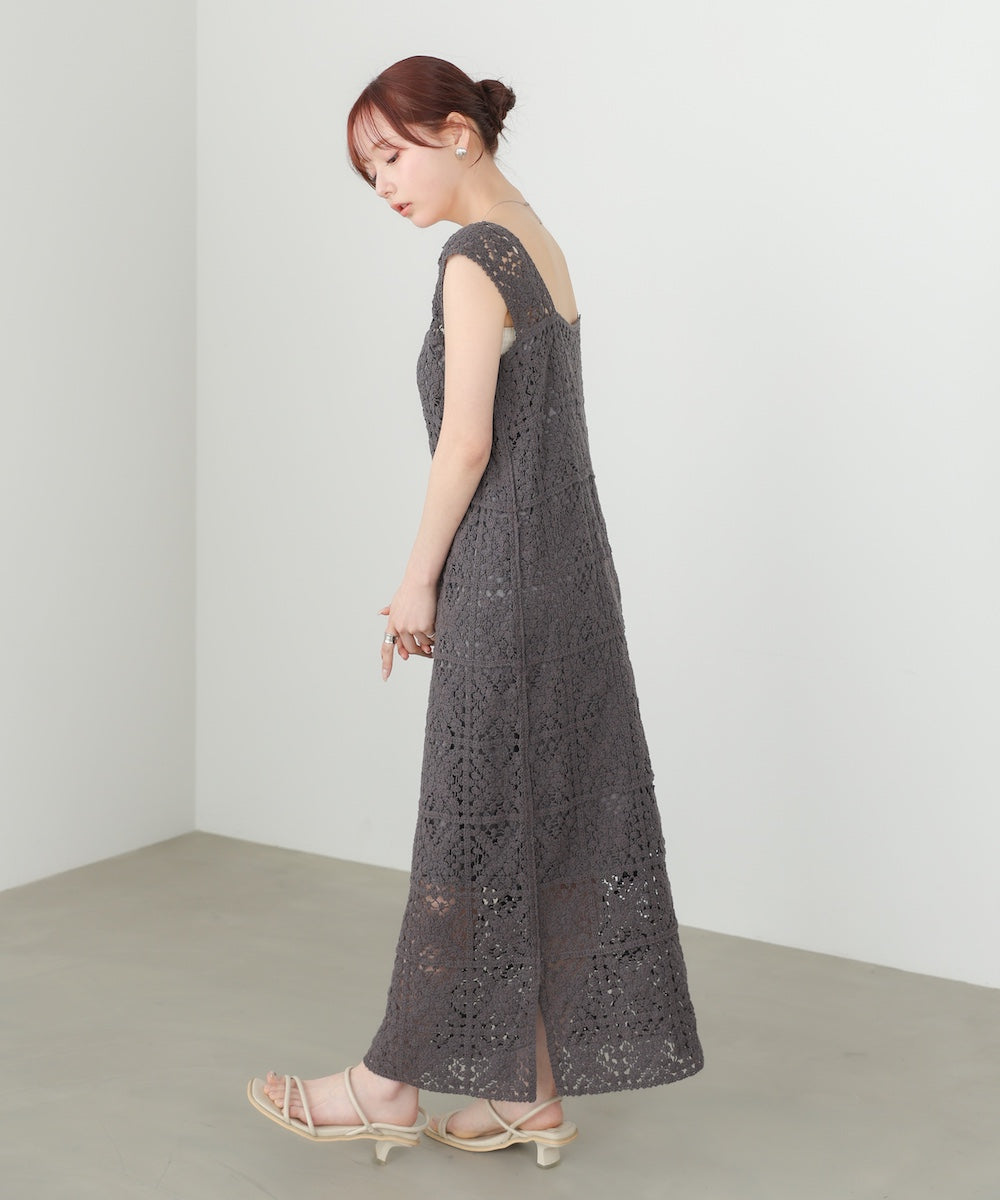 クロシェロングワンピース