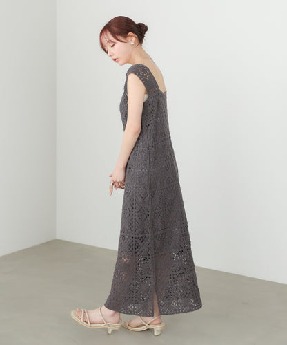 クロシェロングワンピース