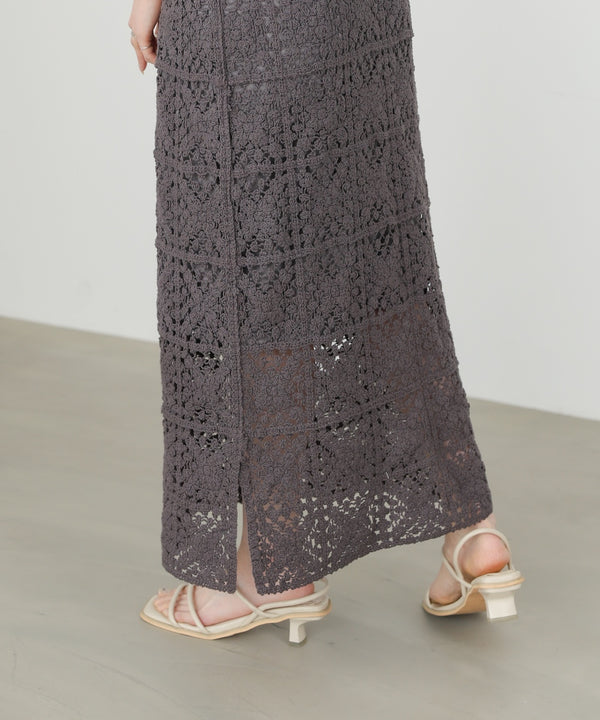 クロシェロングワンピース