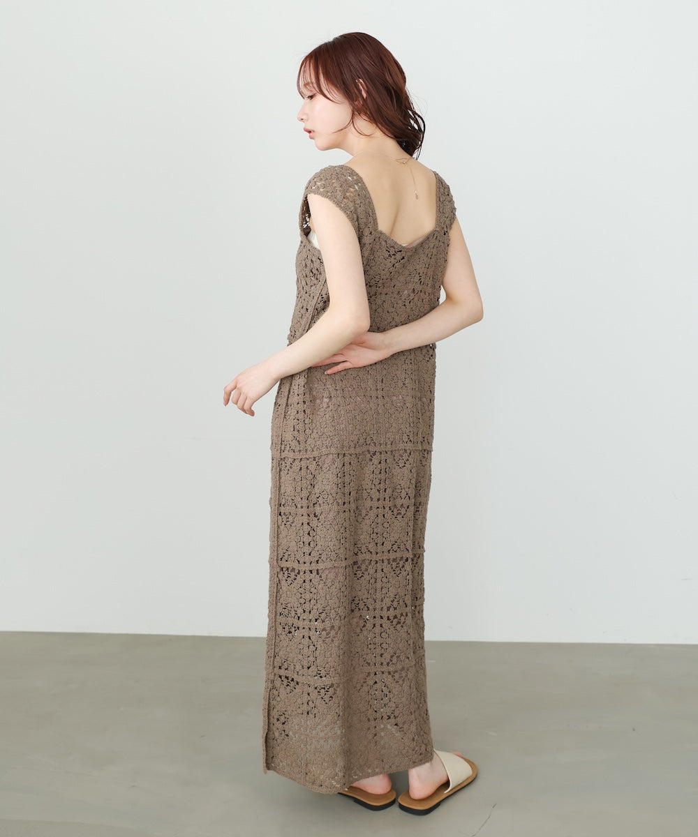 クロシェロングワンピース