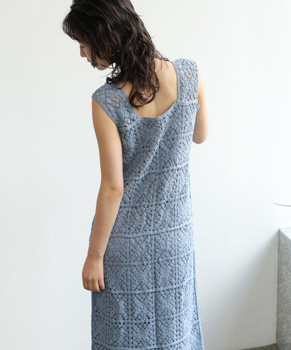 クロシェロングワンピース