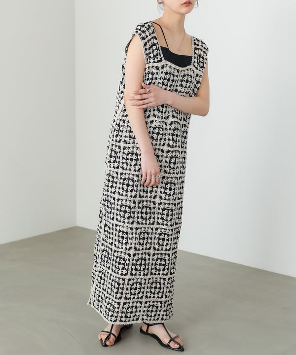 クロシェロングワンピース