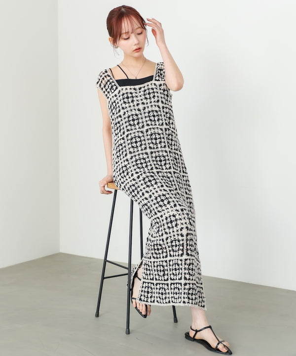 クロシェロングワンピース