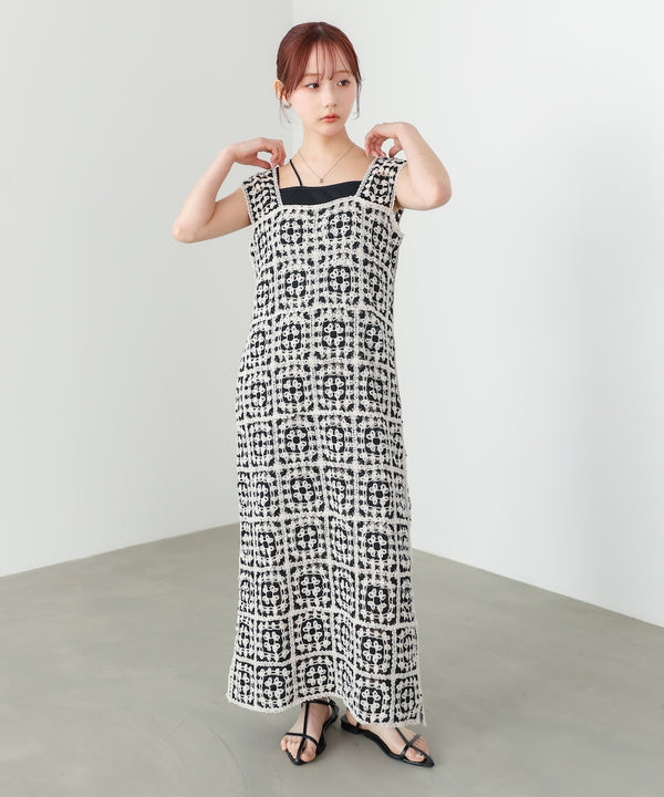 クロシェロングワンピース