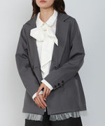 【スリーピース対応】裾フリルダブルジャケット【入卒にもおすすめ】