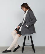 【スリーピース対応】裾フリルダブルジャケット【入卒にもおすすめ】