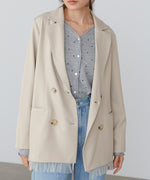 【スリーピース対応】裾フリルダブルジャケット【入卒にもおすすめ】