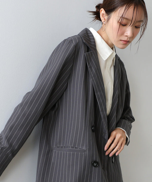 【スリーピース対応】裾フリルダブルジャケット【入卒にもおすすめ】