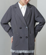 【スリーピース対応】裾フリルダブルジャケット【入卒にもおすすめ】