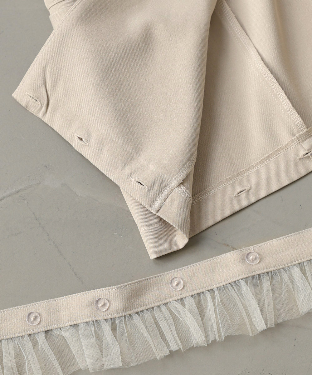 【スリーピース対応】裾フリルダブルジャケット【入卒にもおすすめ】