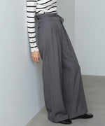 【スリーピース対応】ハイウエストリボン付きストレートパンツ【入卒にもおすすめ】