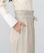 【スリーピース対応】ハイウエストリボン付きストレートパンツ【入卒にもおすすめ】